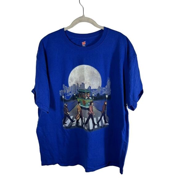 Hanes Scooby Doo Blue Men’s Shirt - Picture 1 of 5